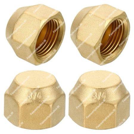 درپوش یا کورکن داخل‌دنده ۶ پرچی برنجی